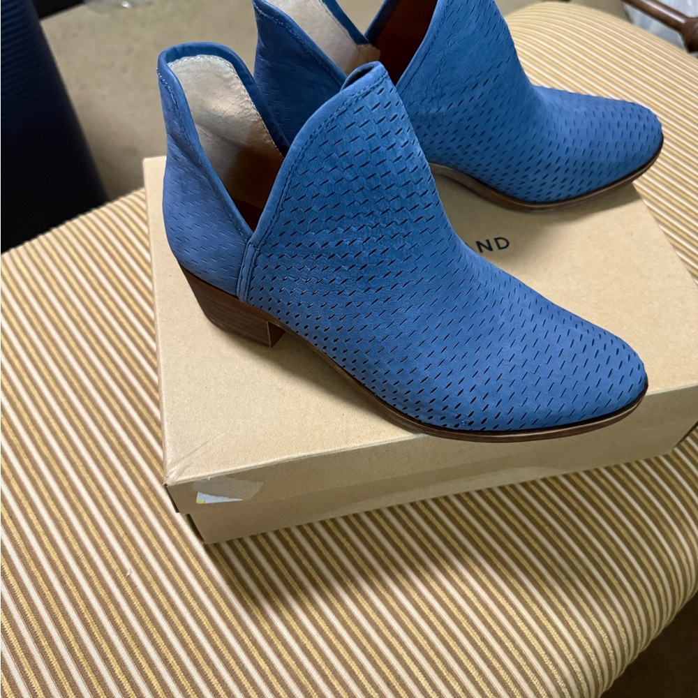 Lucky Brand Sky Blue Ankle Booties